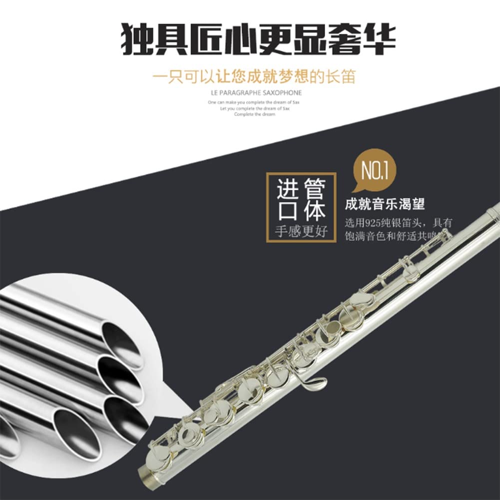 Amazon.co.jp: アルトフルート Gキー 銀メッキフルート 曲面ヘッド